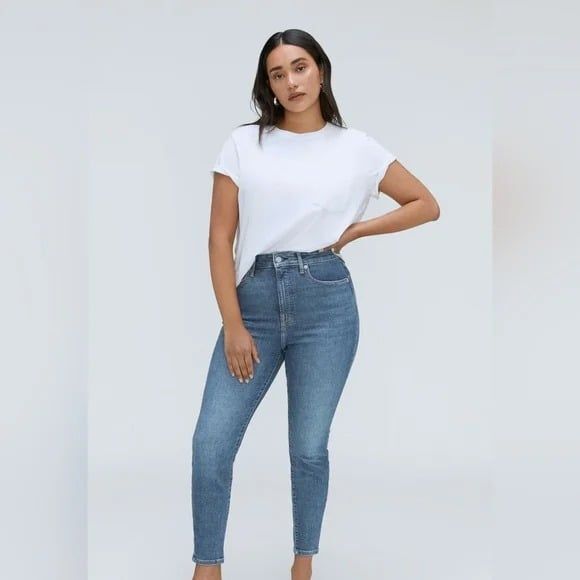 29  Everlane The Curvy Way High Skinny Crop Jean Organic Cotton - Picture 1 of 10